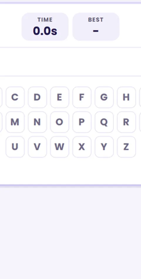 Screenshot of Alphabet Race