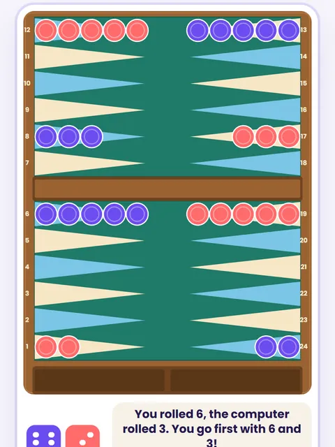 Screenshot of Backgammon