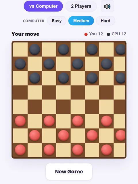 Screenshot of Checkers