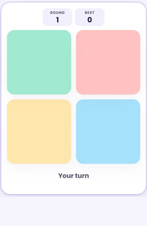 Screenshot of Color Sequence