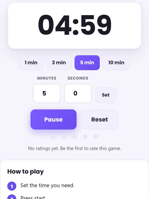 Screenshot of Countdown Timer