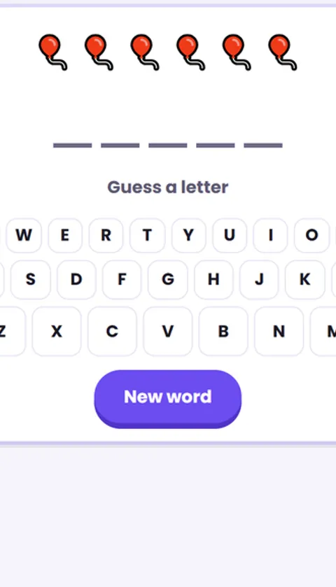 Screenshot of Hangman
