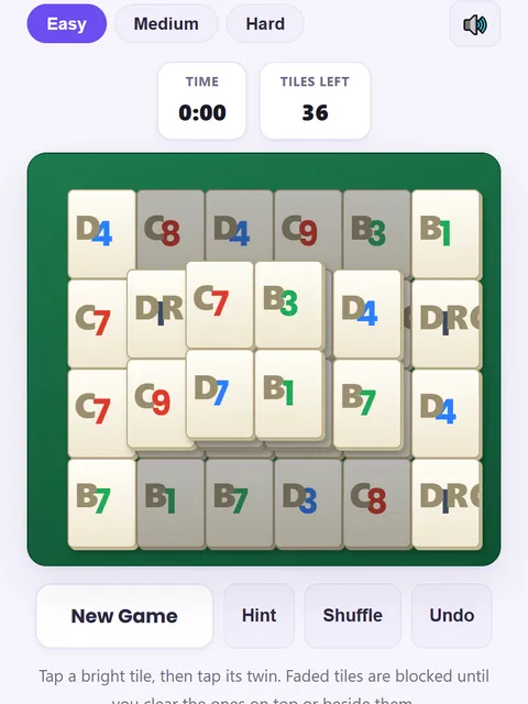 Screenshot of Mahjong