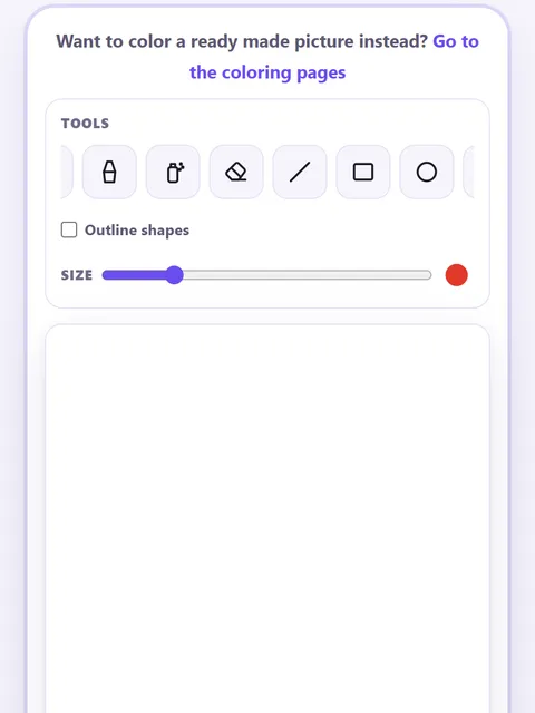 Screenshot of Painting and Drawing Tool