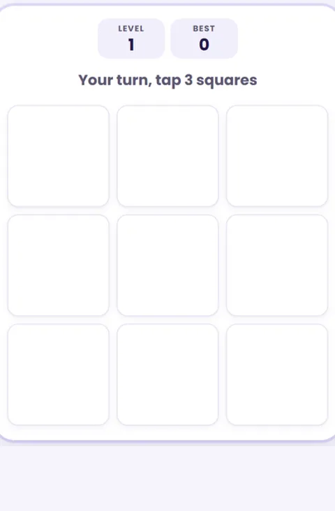 Screenshot of Pattern Memory