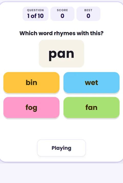 Screenshot of Phonics