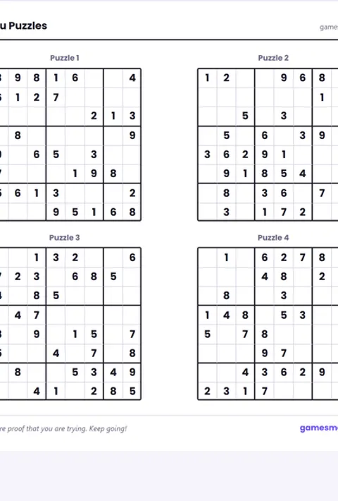 Screenshot of Sudoku