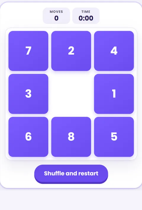 Screenshot of Sliding Puzzle