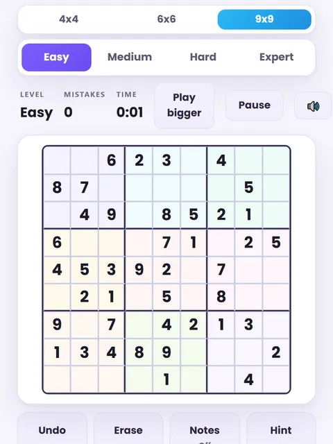 Screenshot of Sudoku