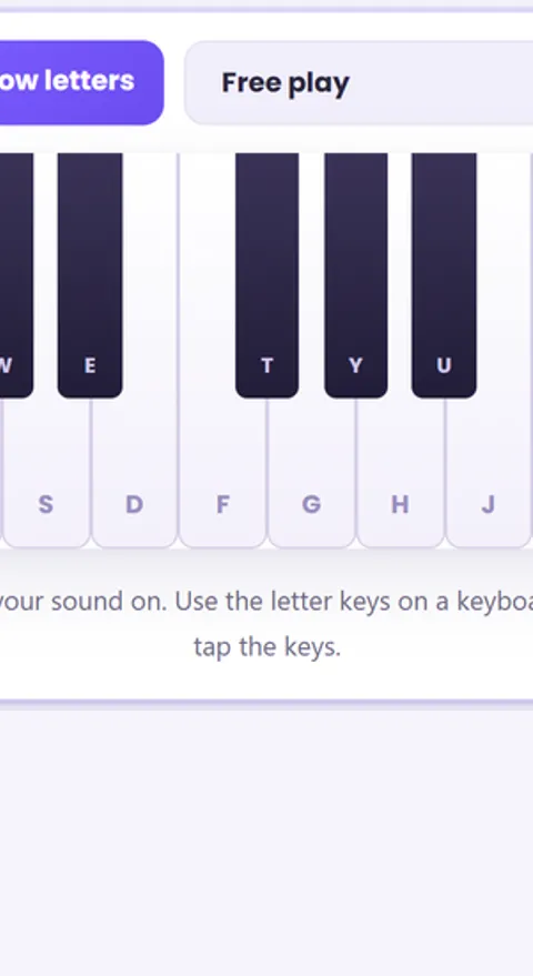 Screenshot of Virtual Piano