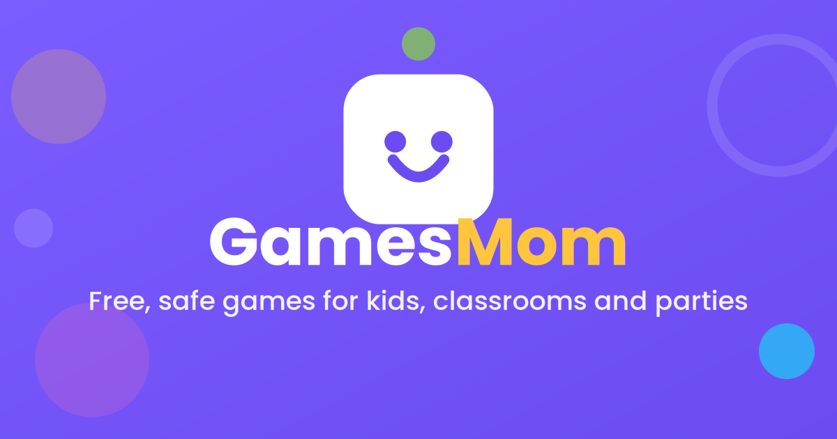 GamesMom social sharing image showing the brand and free kids games